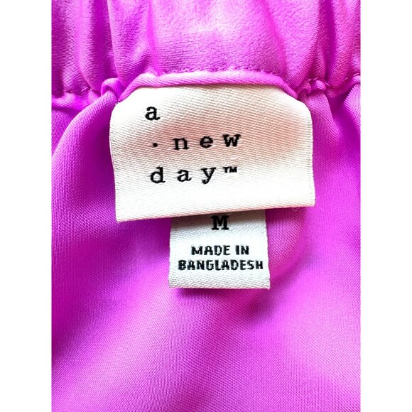 NWT A New Day Womens 2-Piece Set Pink Halter Smocked Top & Maxi Skirt M - Picture 8 of 9